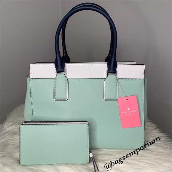 Kate Spade Leather Satchel Crossbody / Wallet Set - Picture 7 of 14